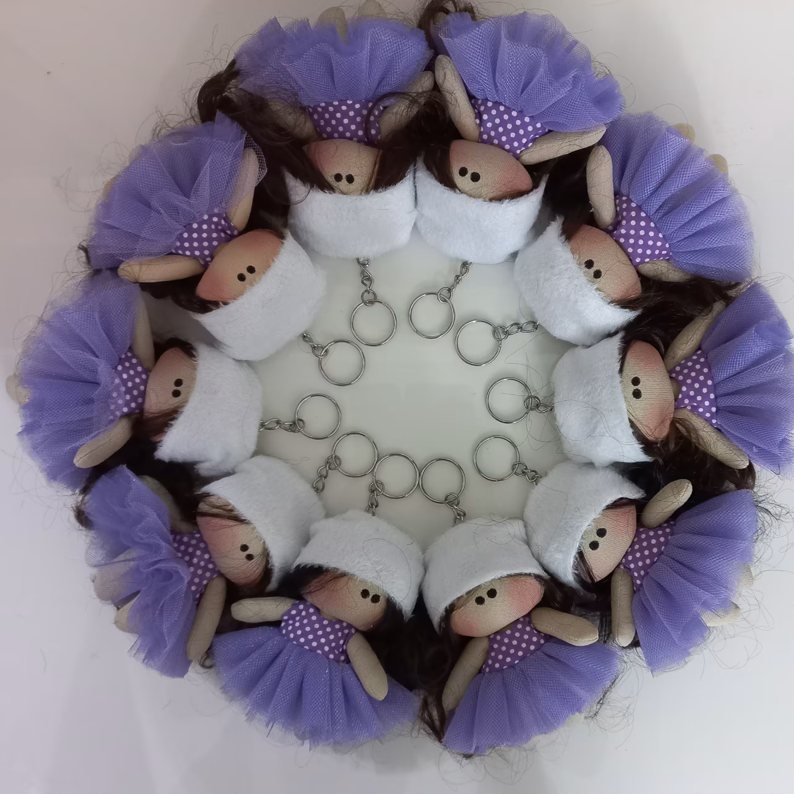 عروسک روسی آویز 12 سانت دستساز 