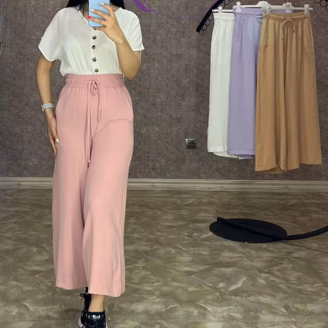 شلوار راسته گشاد (دامن شلواری) ترک