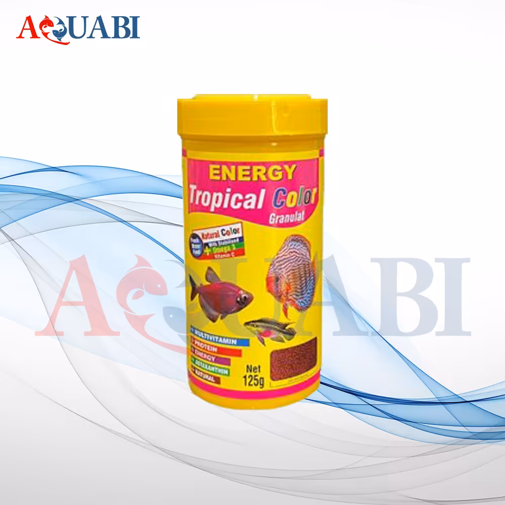 غذای گرانولی تروپیکال کالر انرژی ماهیان آکواریوم 125 گرمی