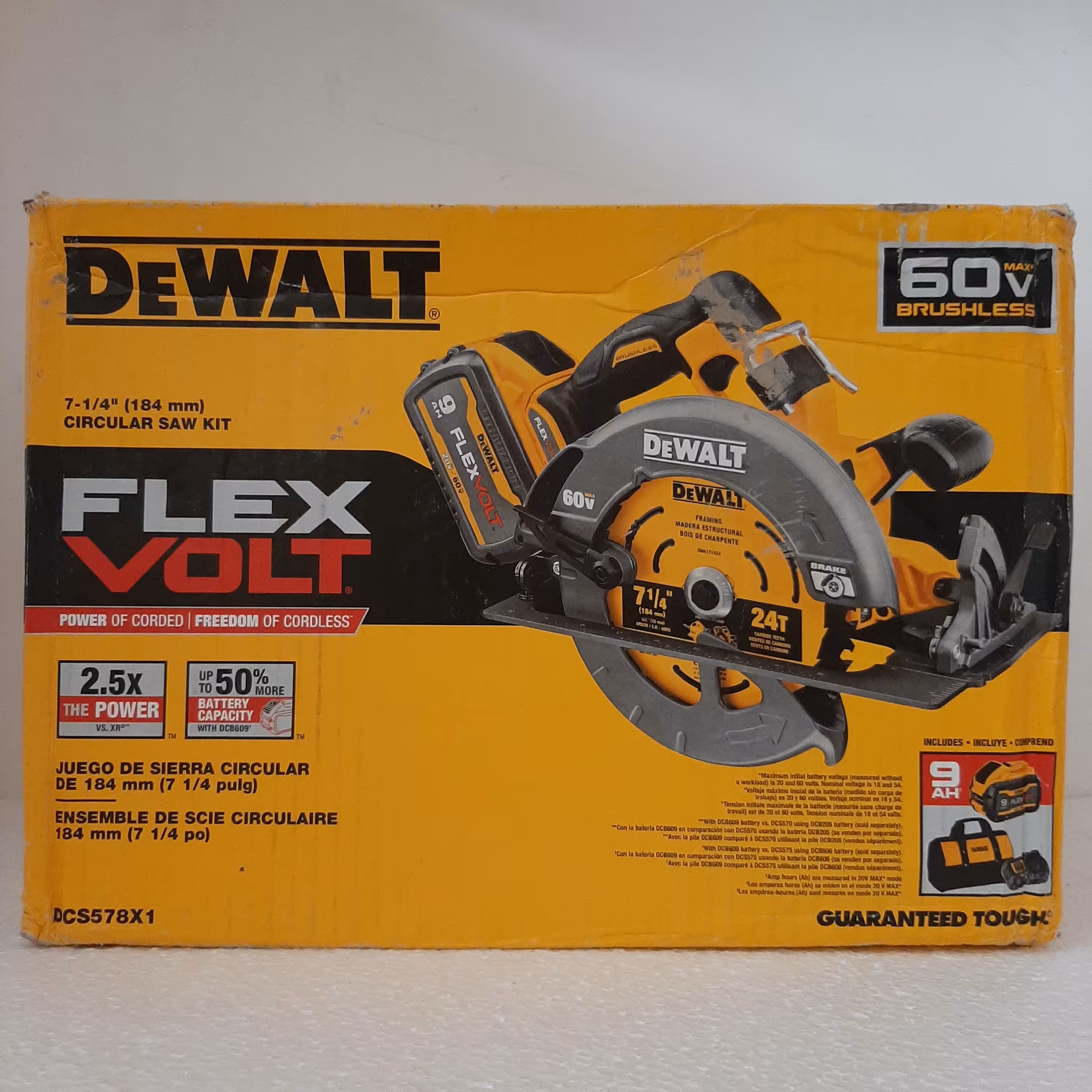 اره دیسکی شارژی دیوالت مدل dcs578x1 