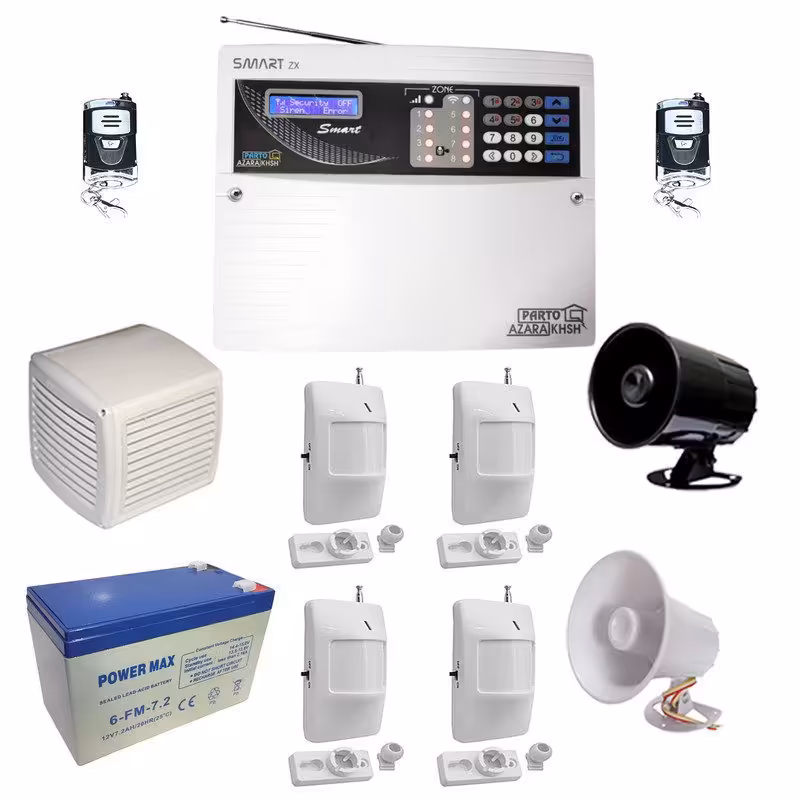 مشخصات، قیمت و خرید سیستم دزدگیر سیم کارتی پرتوآذرخش مدل Smart ZXD