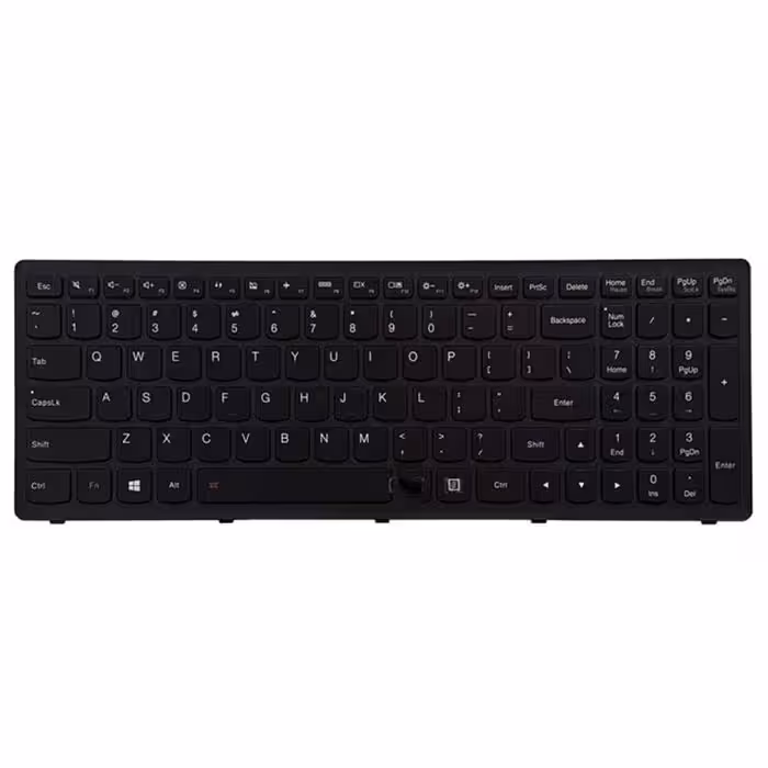 کیبورد لپ تاپ لنوو Ideapad Flex2-15D AMD مشکی-با بک لایت-با فریم