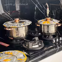 دم کني 3 پارچه نسوز آليسا طرح برگ