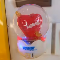 چراغ خواب مدل گوی شیشه ای کد 3