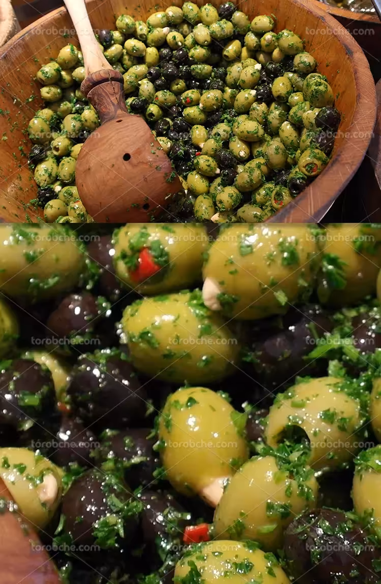 عکس زیتون پرورده تازه | گرافیک با طعم تربچه