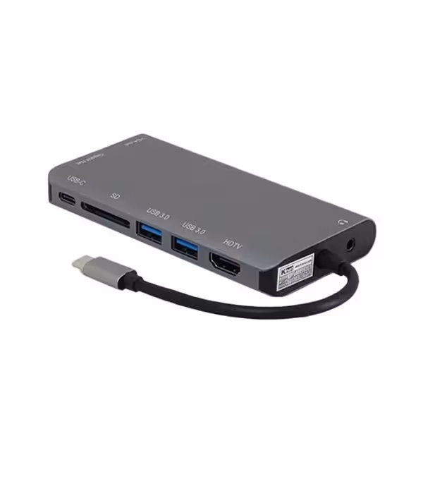 هاب چندکاره 8 پورت Type C کی نت مدل K-MFCMS908