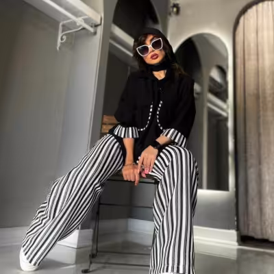 ست شومیز شلوار بگ
