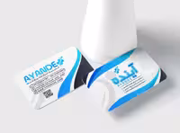 طرح کارت ویزیت لایه باز کلینیک ترک اعتیاد | گرافیک با طعم تربچه