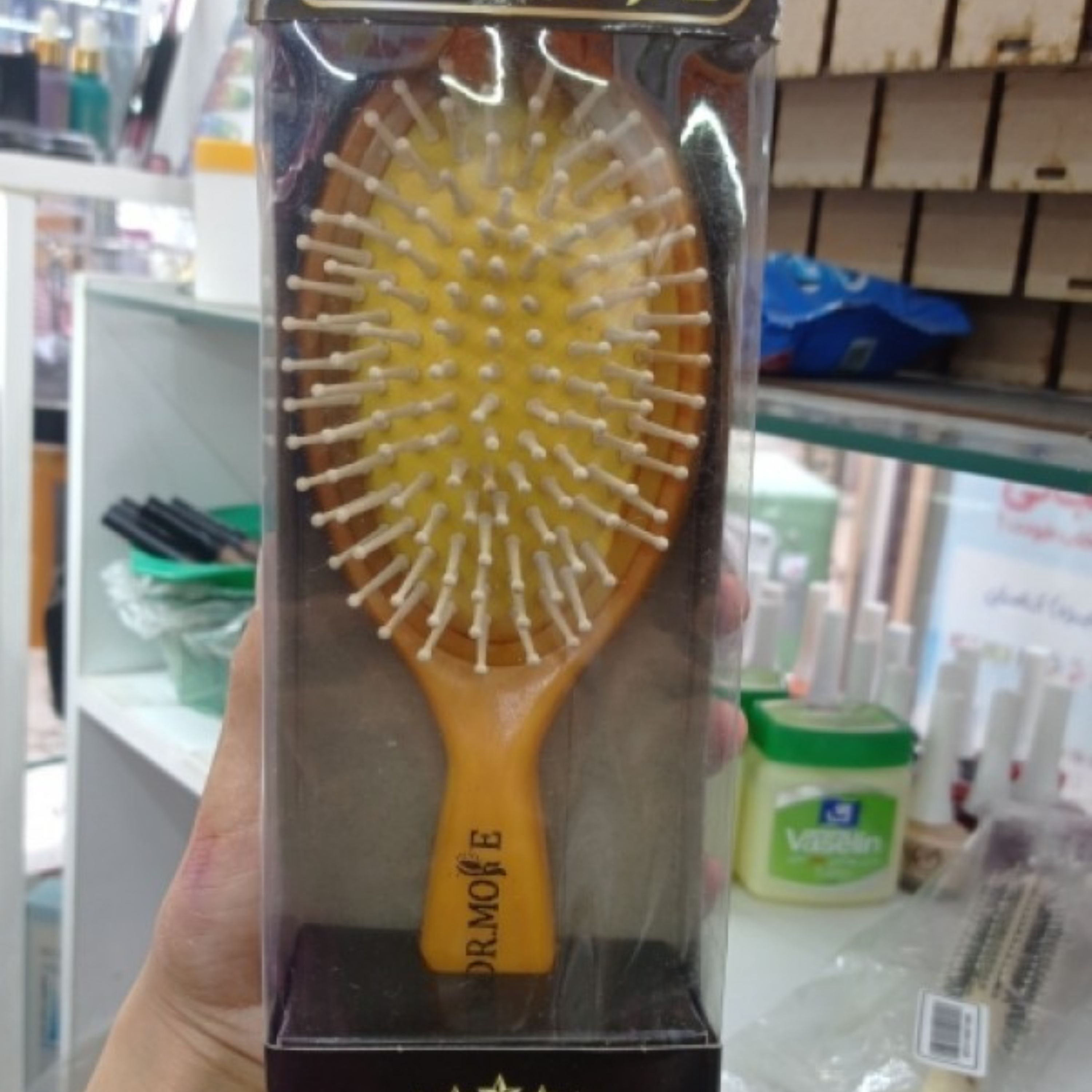 برس چوبی (دسته پلاستیکی)