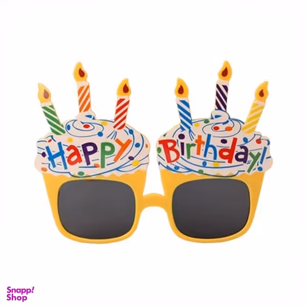 عینک تولد مدل هپی شمعی کد 32