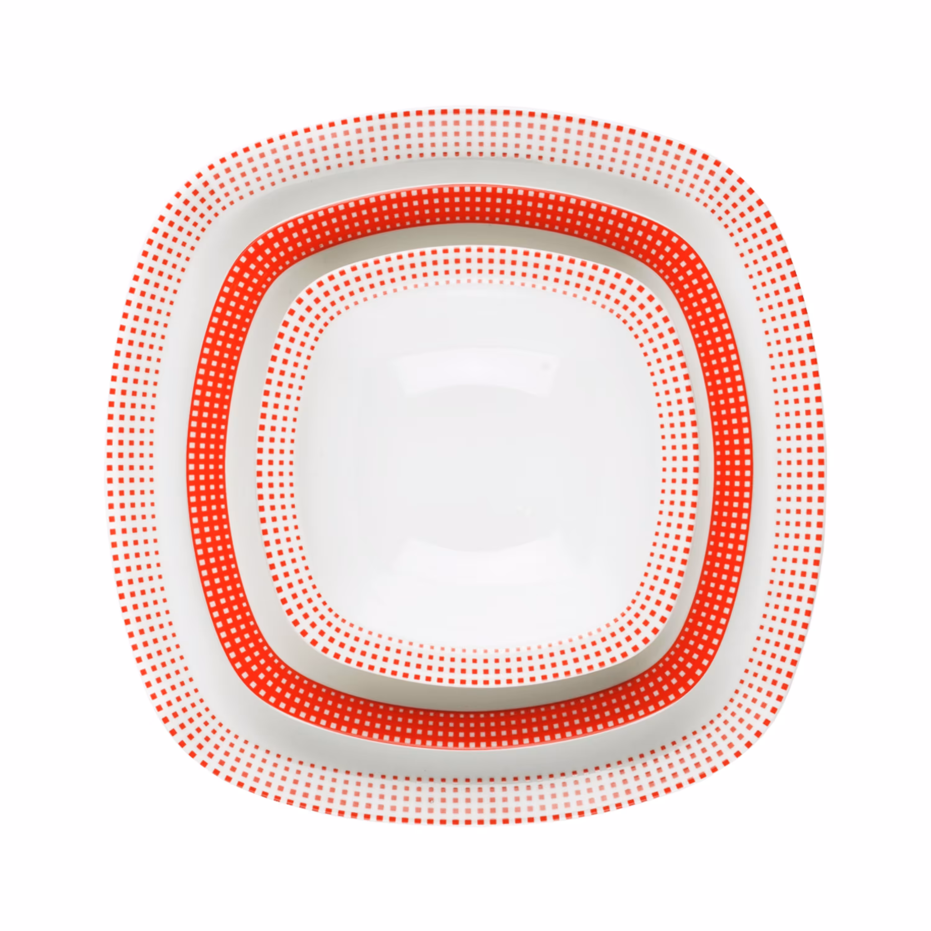 سرویس غذاخوری چینی زرین 6 نفره 27 پارچه مون بلان قرمز درجه یک