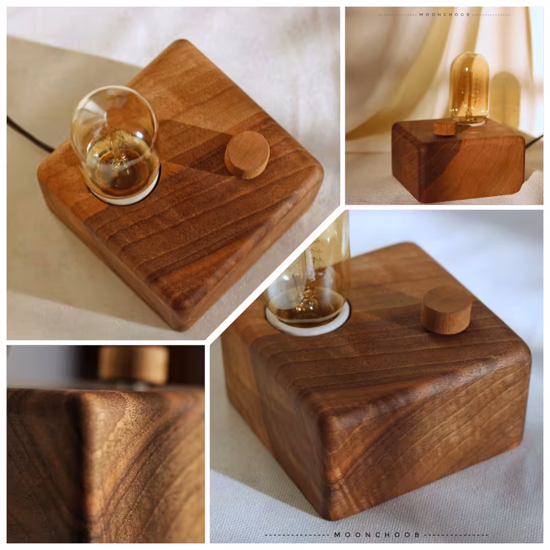 چراغ مطالعه چوبی 