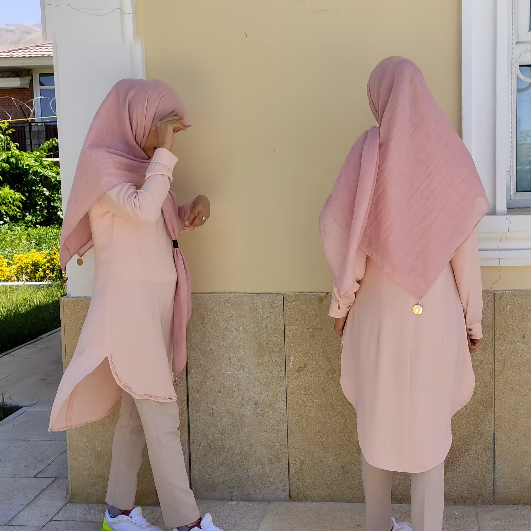 روسری وال نخی بندینک دار