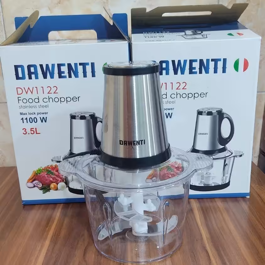 خرد کن 3.5 لیتری وغذاساز داونتی ظرف تلق طلق (پیرکس) dawenti dw1122