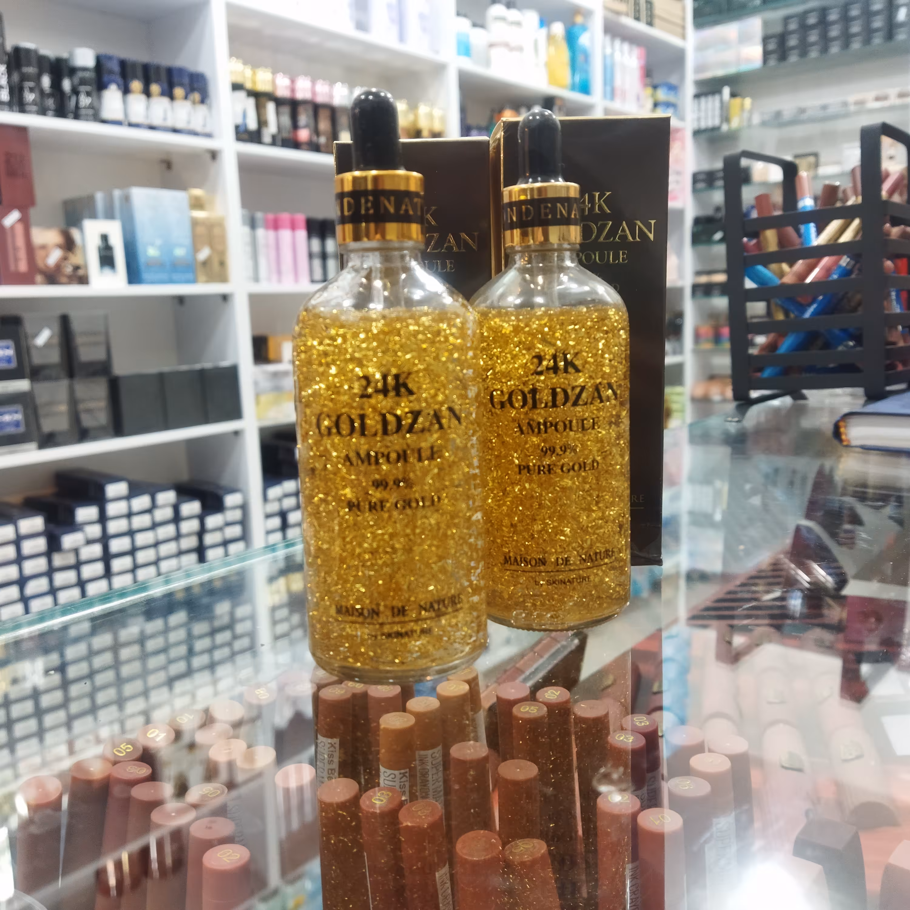 سرم آبرسان و ضد چروک طلا  برند  گلدزن  GOLDZANحجم 100 میل