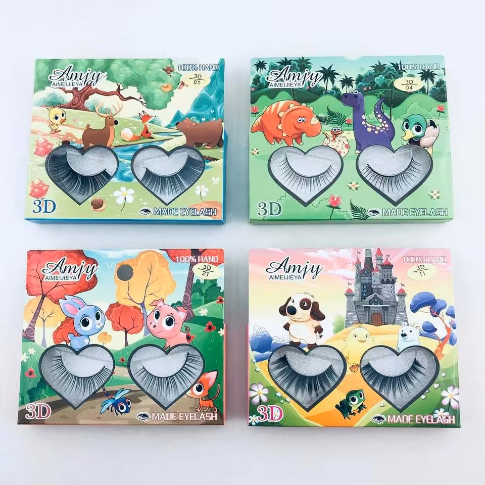 پک مژه مصنوعی 3Dطرح حیوانات امجی