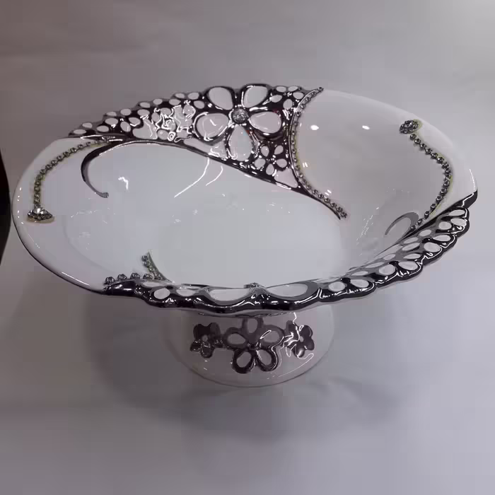 کاسه میوه خوری پایه دار  دکوری 