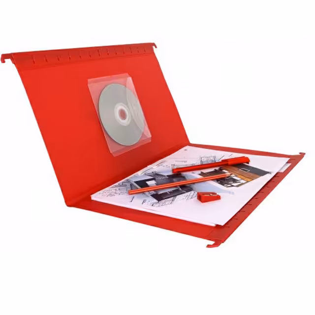 پوشه آویزپلاستیکی پاپکو رنگ نارنجی