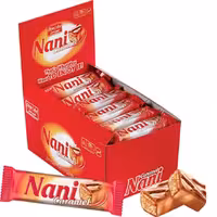 شکلات بار مغزدار نوقا و کارامل نانی-بسته 30عددی