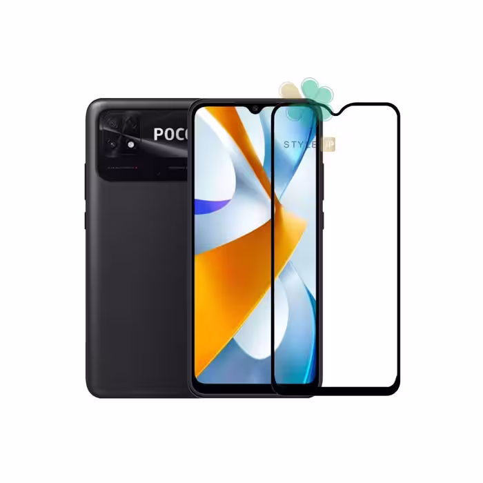 گلس گوشی شیائومی Xiaomi Poco C40 مدل تمام صفحه