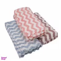 دستمال آشپزخانه طرح راه راه کد mk450 بسته 3 عددی