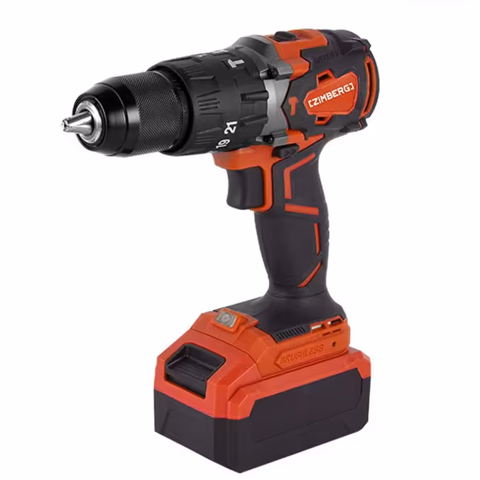 دریل شارژی 20 ولت براشلس چکشی دار 3 نظام فلزی زیمبرگ  3320