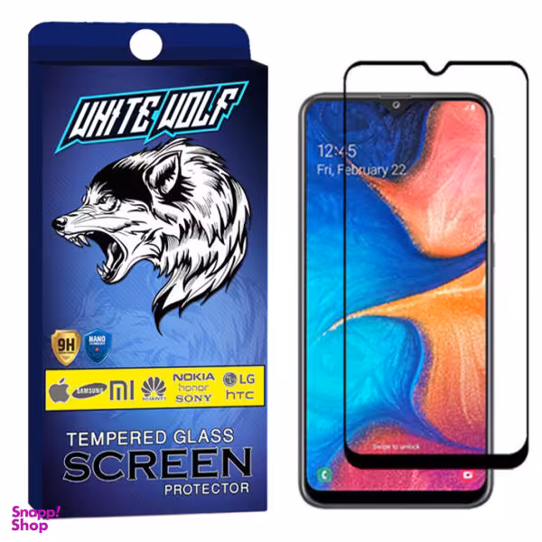 محافظ صفحه نمایش وایت ولف مدل WGF مناسب برای گوشی موبایل سامسونگ Galaxy A20