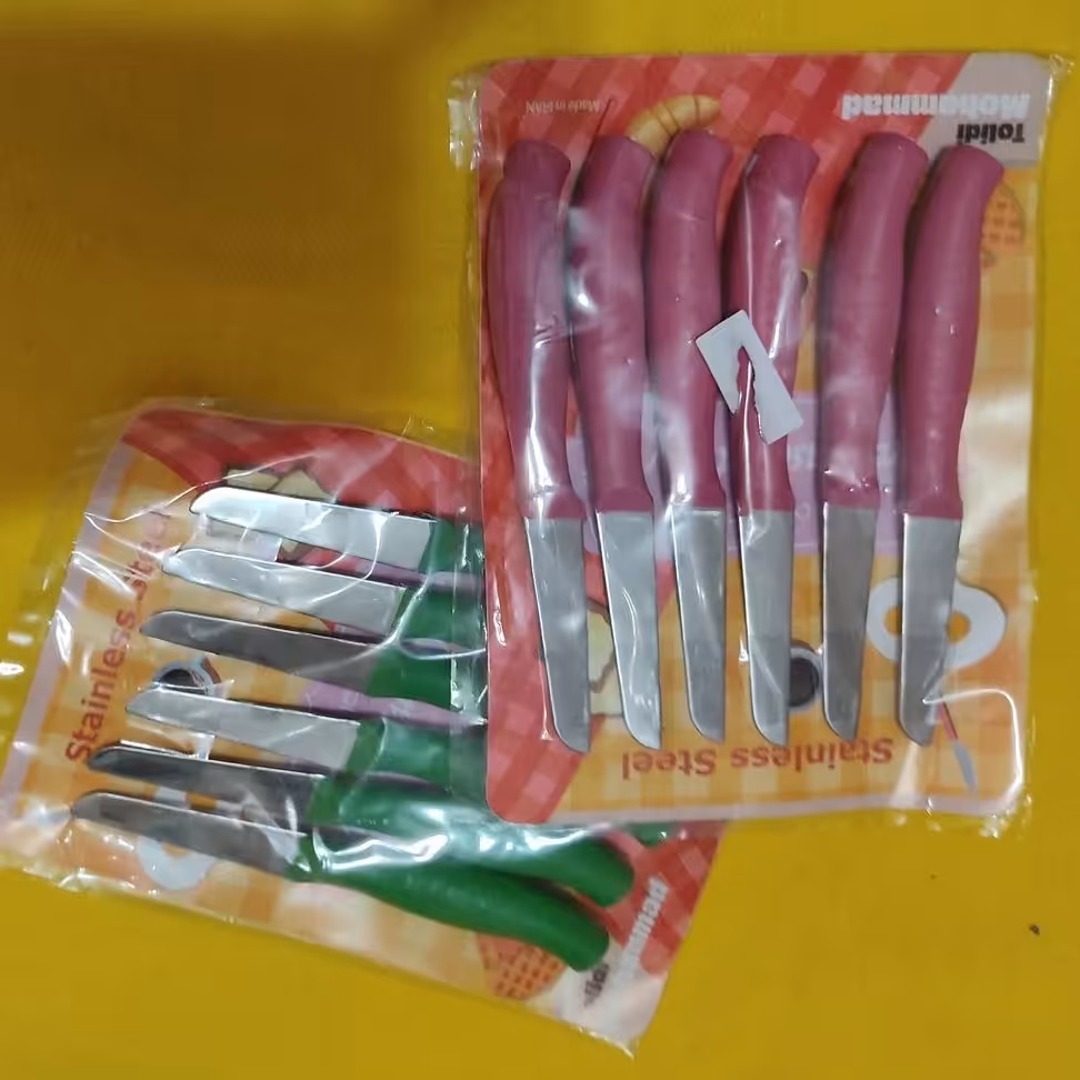 چاقو کره خوری در دو رنگ سبز و صورتی