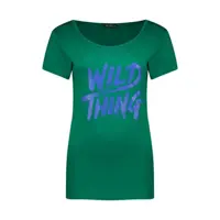 تیشرت راحتی زنانه جنس نخ پنبه wild رنگ سبز سایز S
