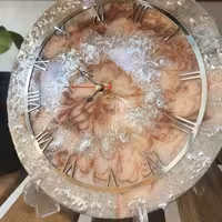 ساعت رزینی رنگ قهوه ای