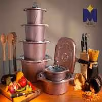 سرویس قابلمه موگه MOGEH رزگلد 14 پارچه