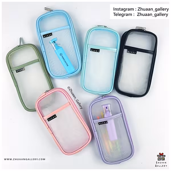 جامدادی شفاف KIFET پاستلی توری