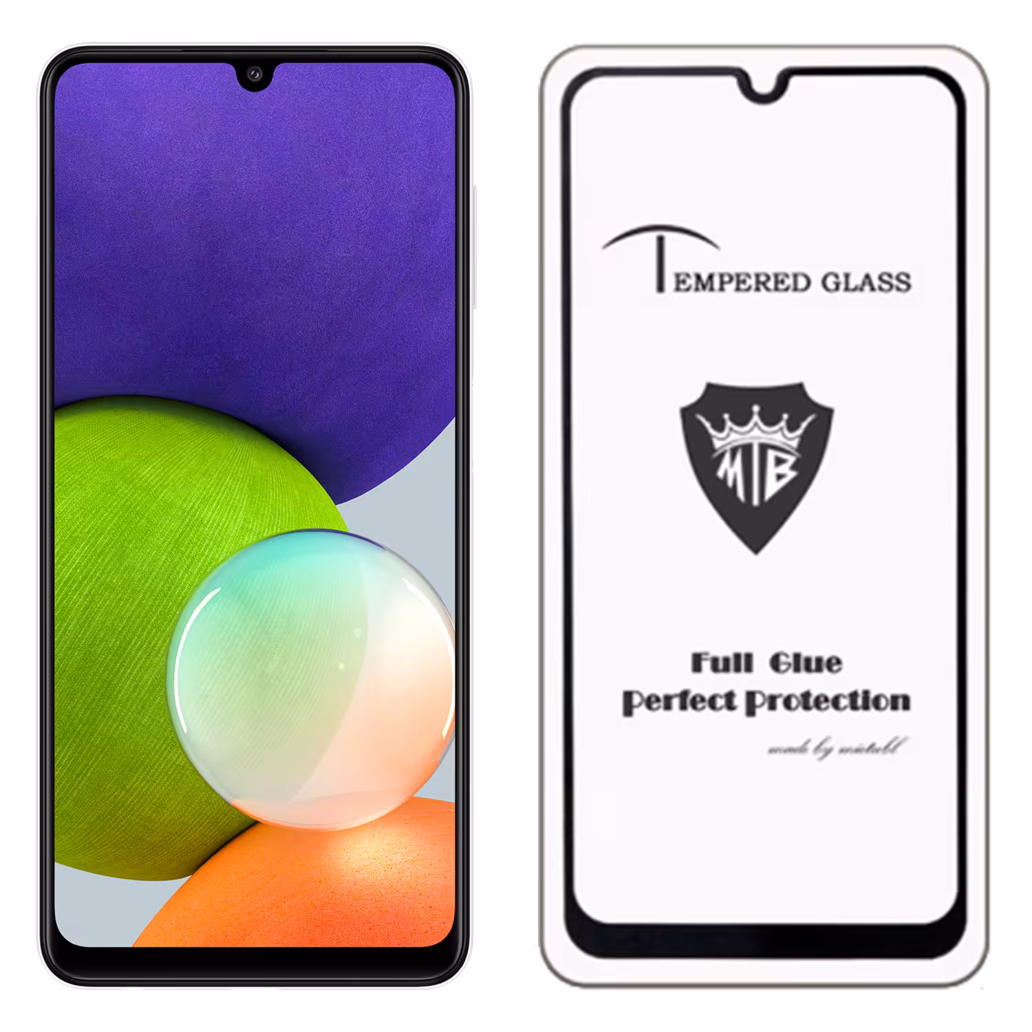 محافظ صفحه نمایش شیشه ای گوشی سامسونگ مدل A22 4G