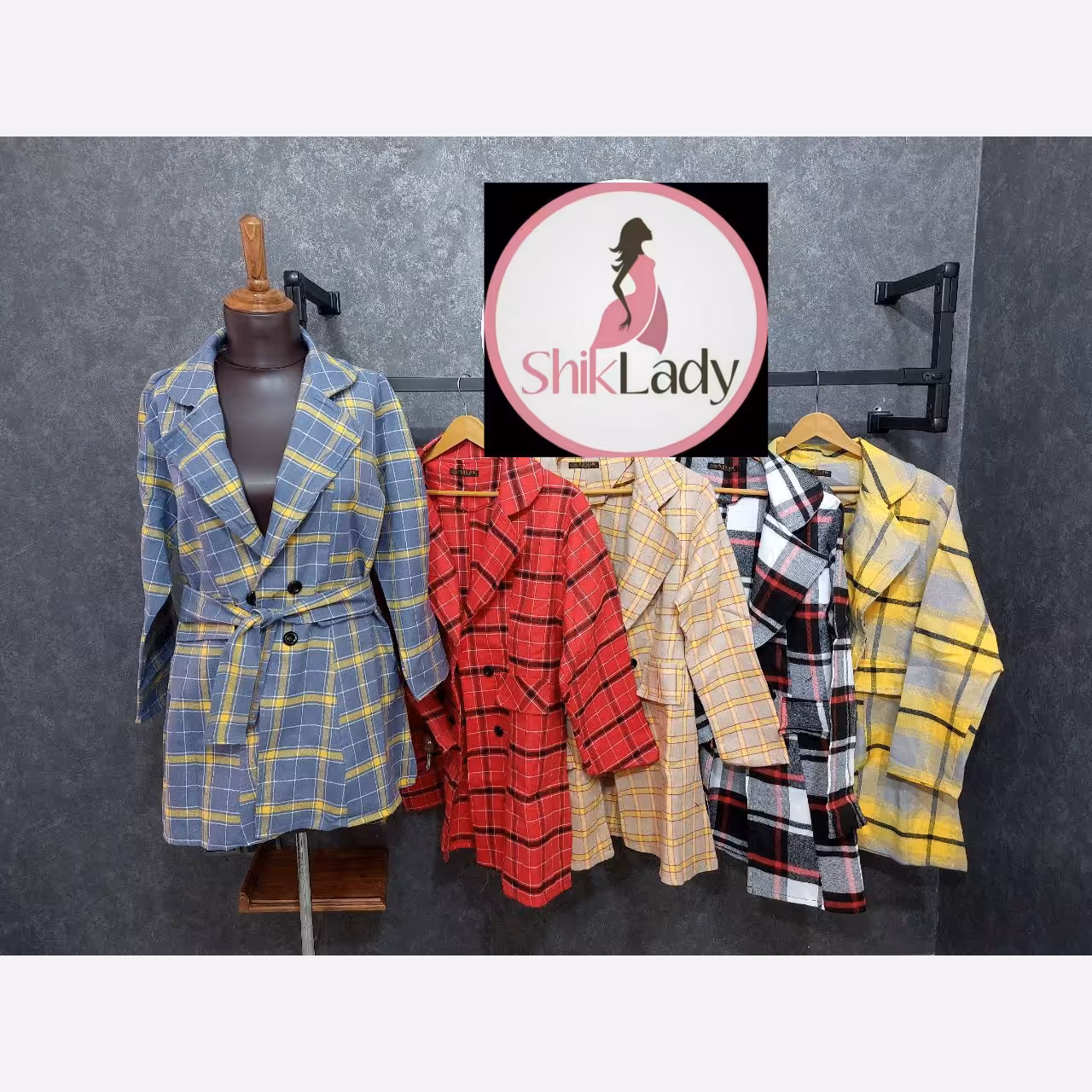 مانتو کتی پاییزه چهارخانه زنانه