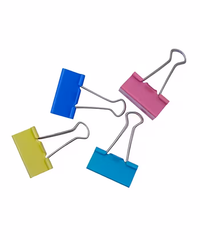 گیره  دوبل  رنگی نمره 41(بسته12عددی)