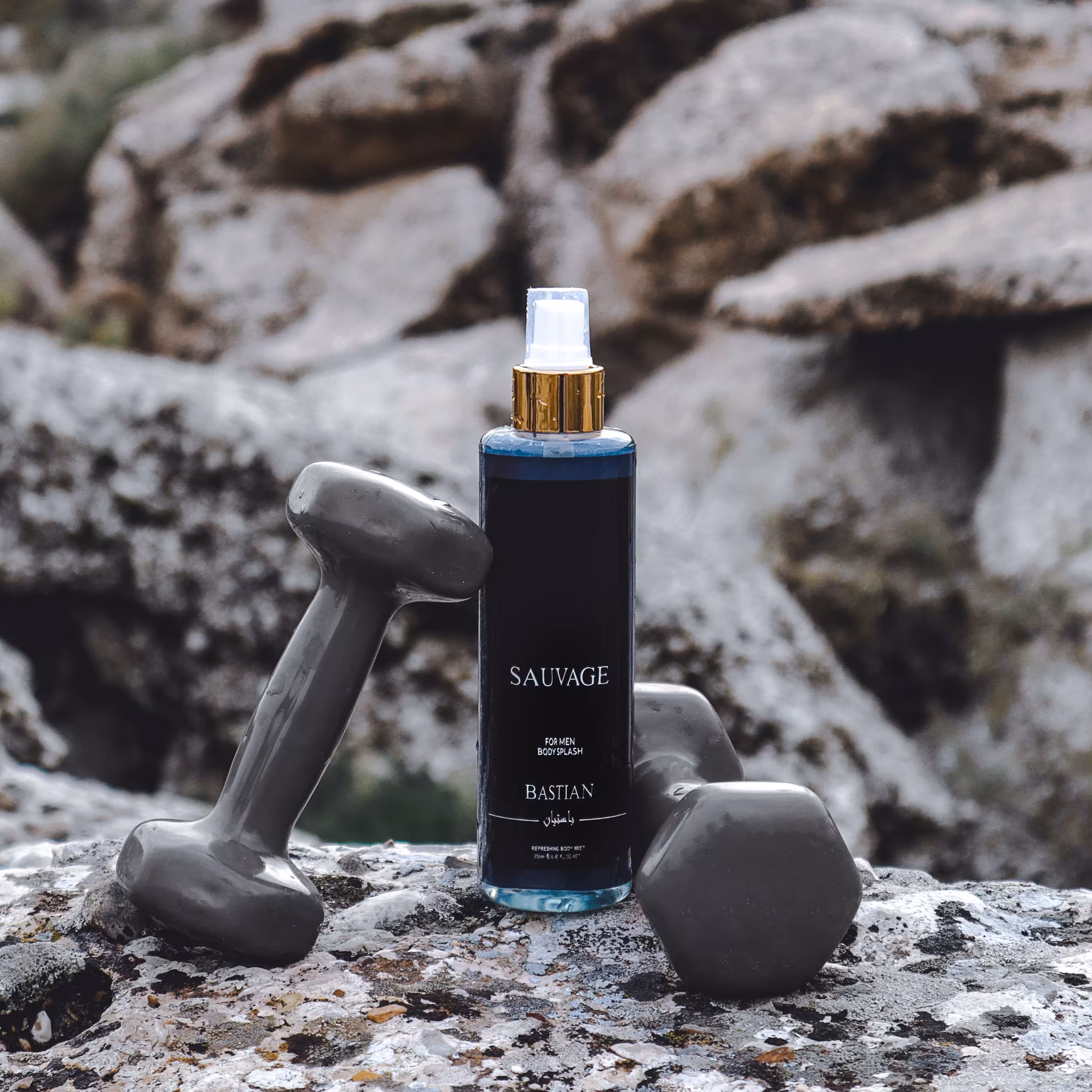 بادی اسپلش مردانه باستیان مدل SAUVAGE حجم 250 میلی لیتر 