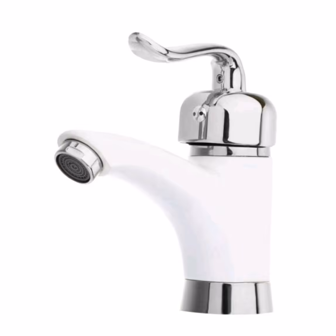 شیر روشویی قاجاری سفید کروم