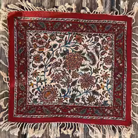 رومیزی قلم کاری نقلی طرح گل و مرغ