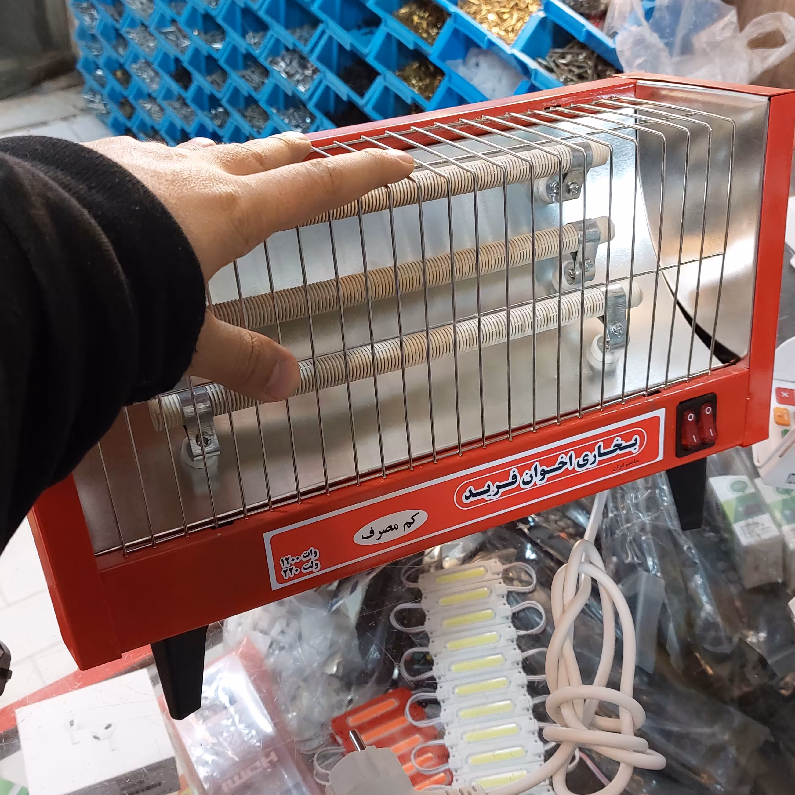 بخاری برقی اخوان فرید  سه شعله ارسال رایگان 