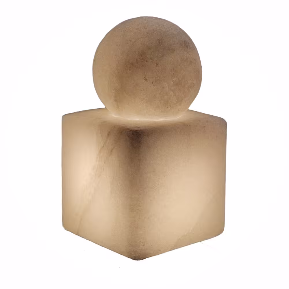 چراغ خواب سنگ نمک مدل گوی و مکعب سایز متوسط کد 409