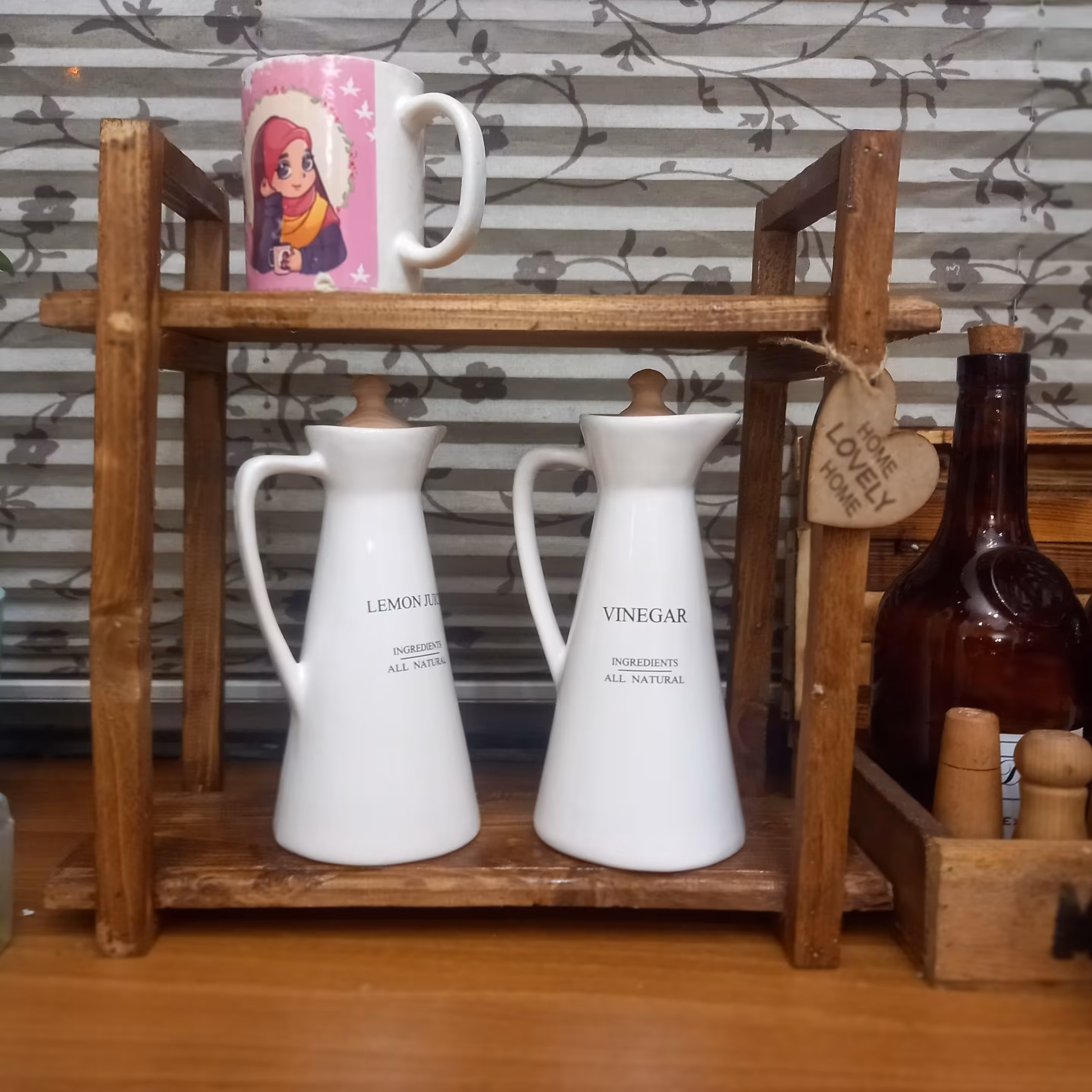 استند چوبی 2طبقه 