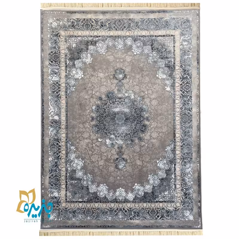 فرش ماشینی 1200 شانه تراکم 3600 طرح ایزابلا دودی - 6 متری - ارسال پس کرایه