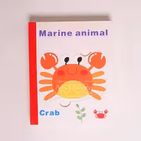 پازل کتابی چوبی مدل حیوانات دریایی کد XLE-802