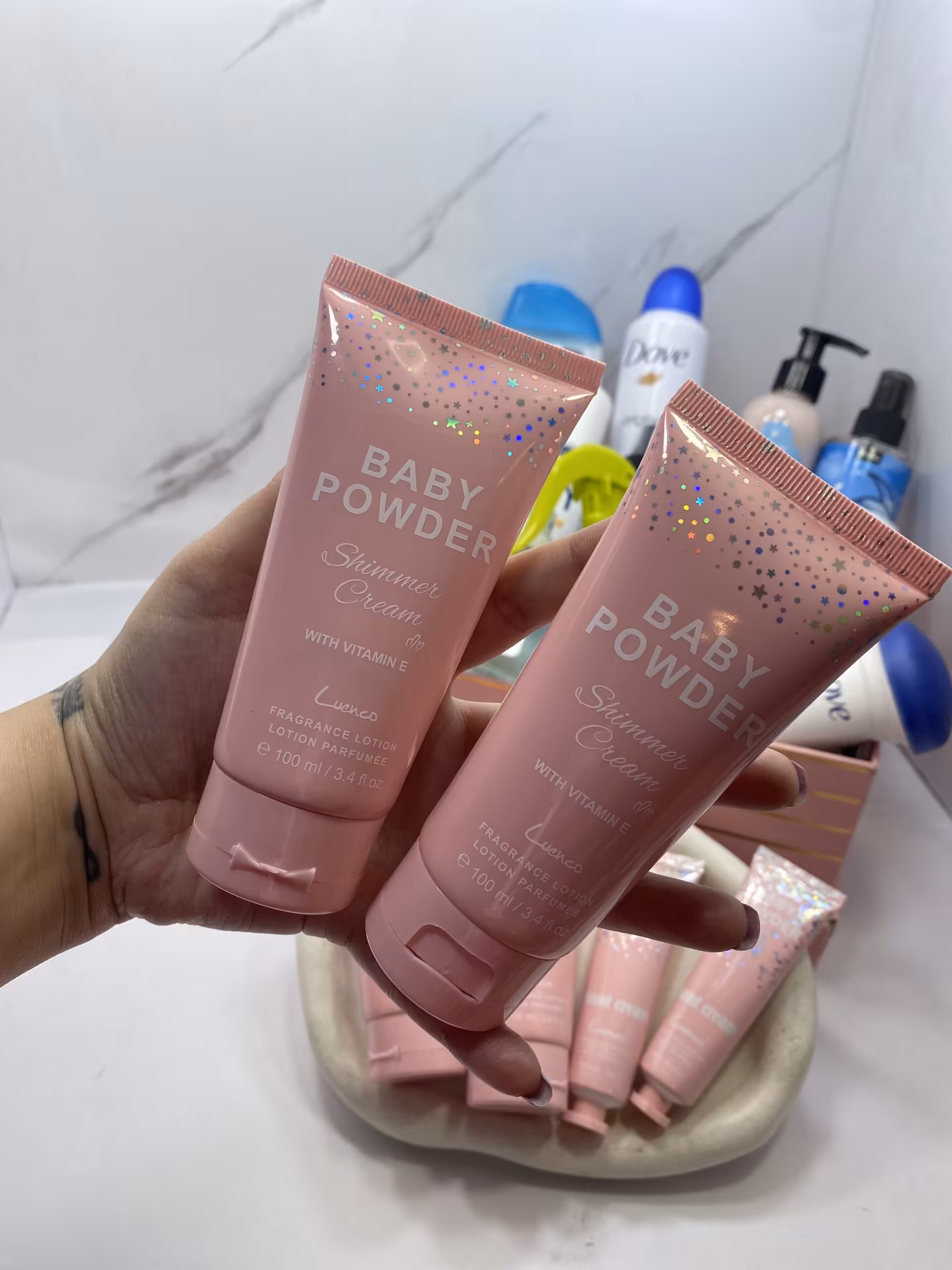 لوسیون baby powder شاین دار