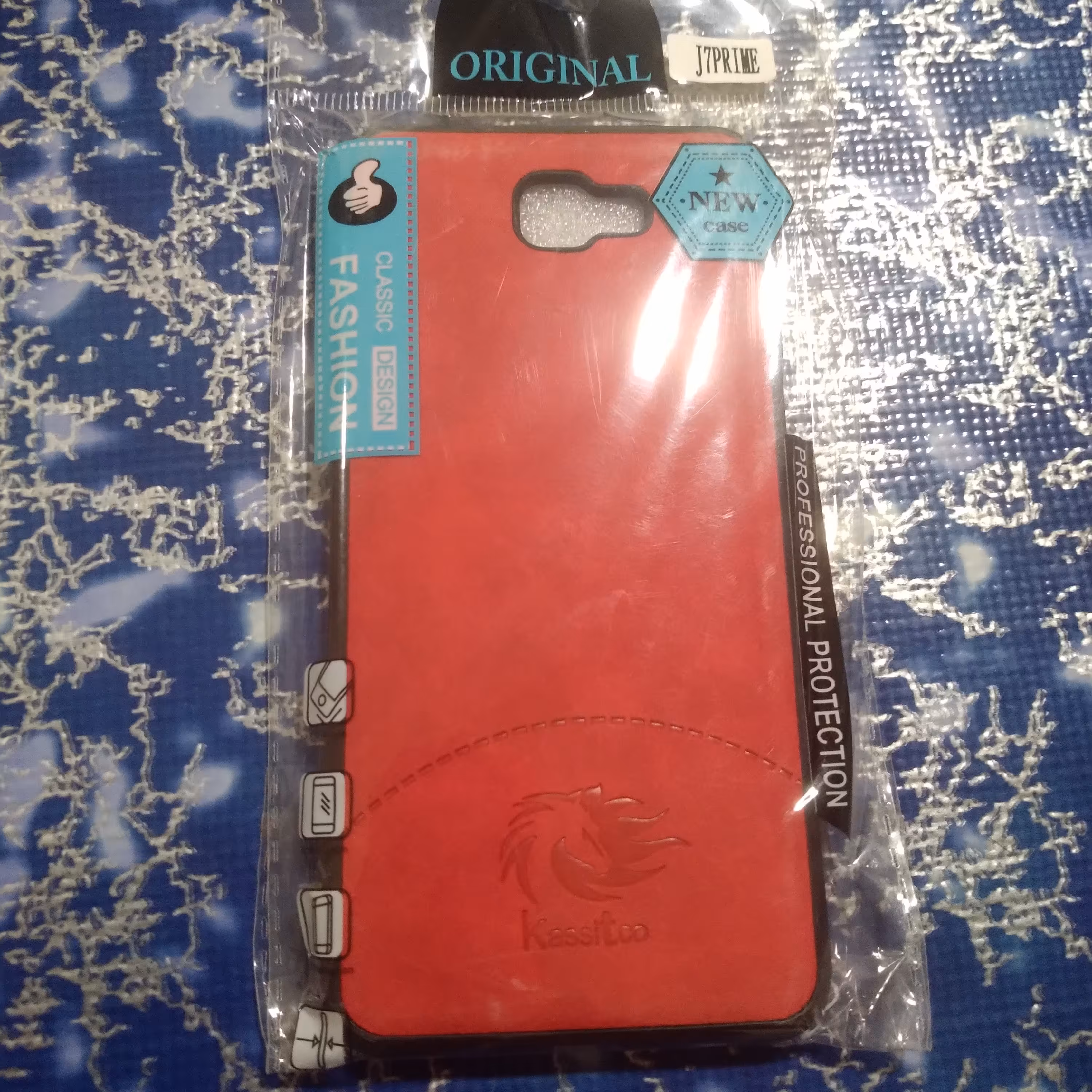 کاور چرمی سامسونگ samsung j7prime