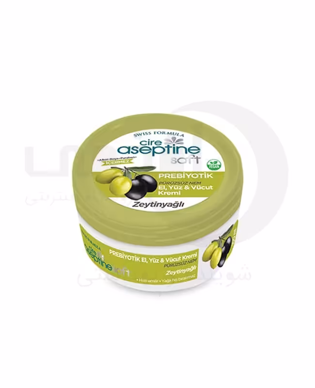 کرم مرطوب کننده دست -صورت و بدن Aseptine حجم 30 میل ZEYTINYAGLI - فروشگاه اینترنتی افخمی