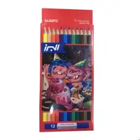 مداد رنگی 12 رنگ البرز مدل Woodless کد G12
