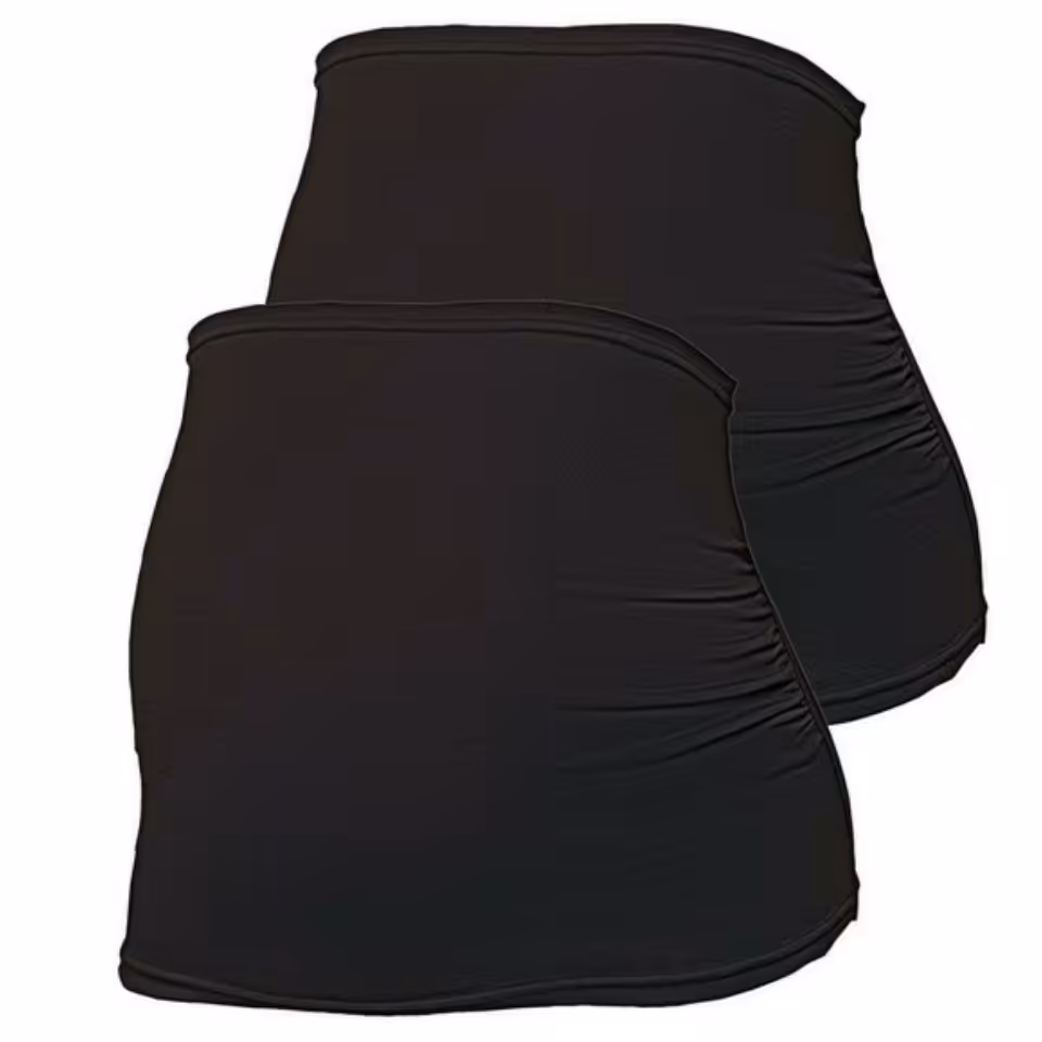 شکم بند نخی بارداری ،پک دو عددی ،مشکی، برند اسمارا ،مناسب برای زیرورولباس و جبران کوتاهی کمر لباس