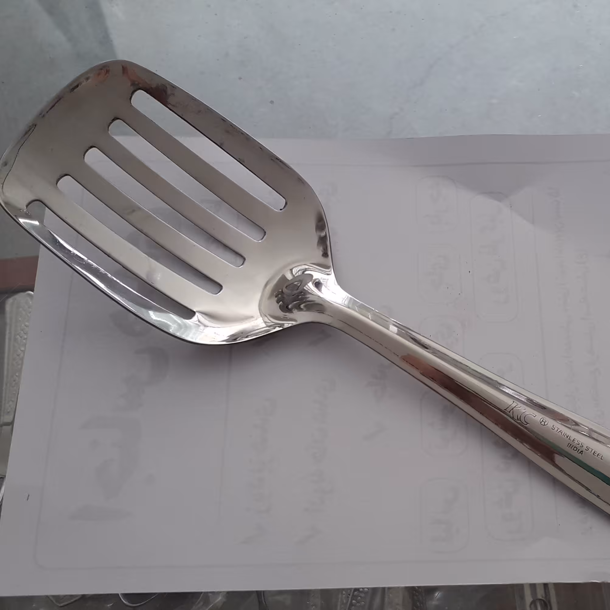 کباب گردون و قاشق سرخ کردنی.وزن 61 گرم.