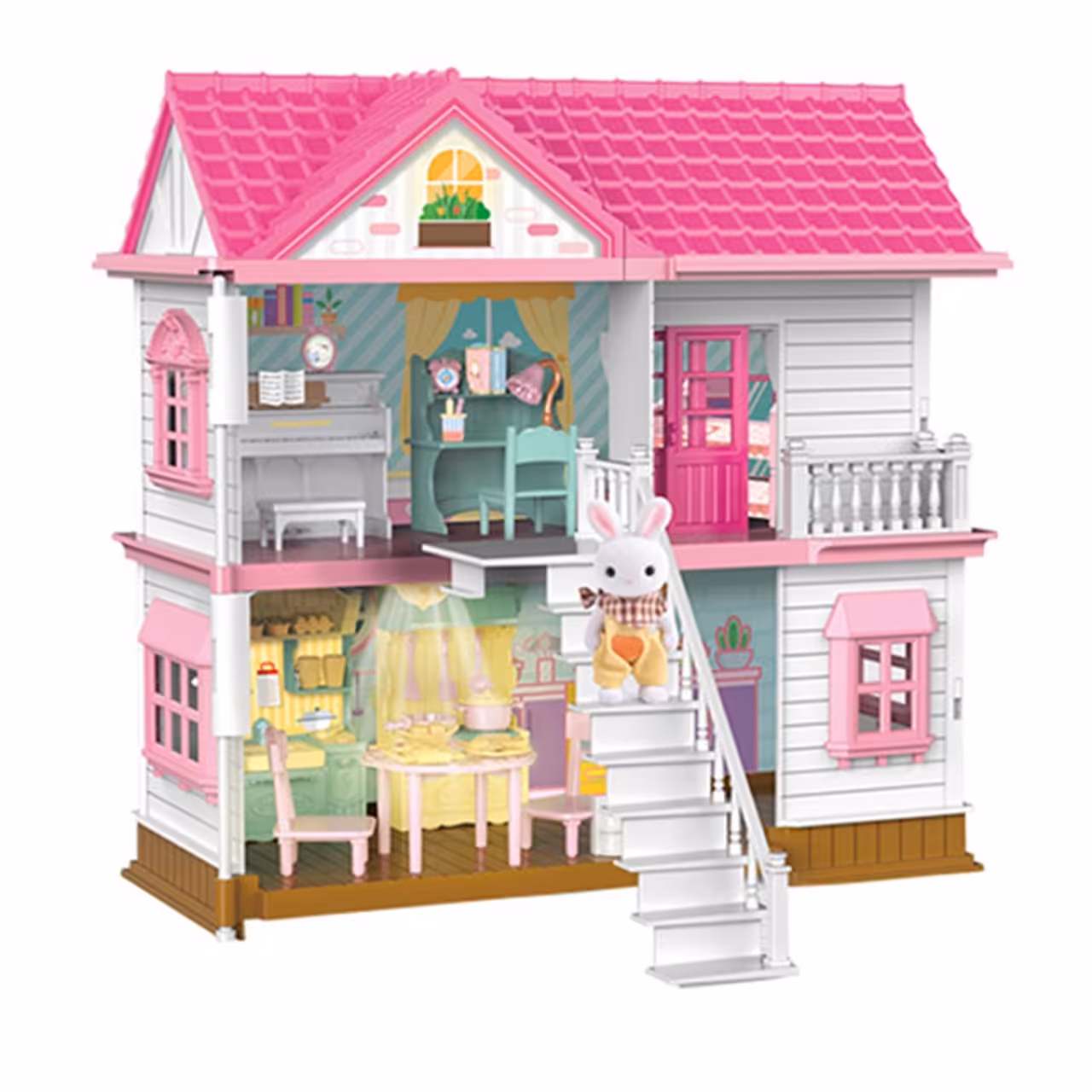 اسباب بازی مدل خانه عروسکی مدل Luxuey villa DIY کد 8823